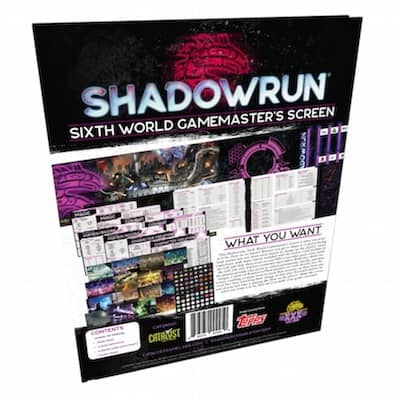 Ecran pour Shadowrun - aides de jeu