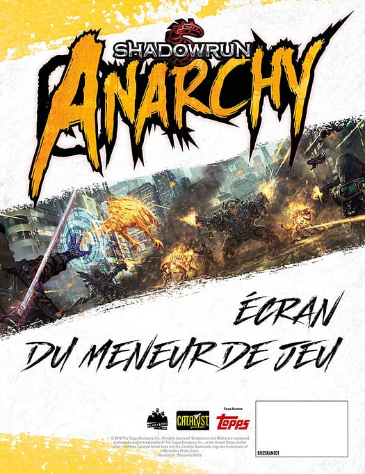 Ecran pour Shadowrun Anarchy